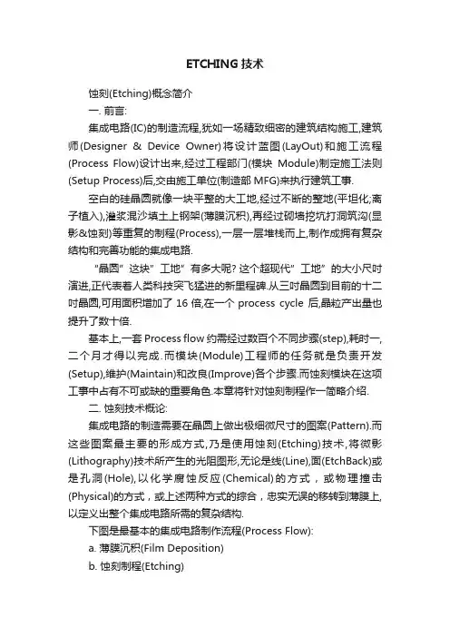 ETCHING技术