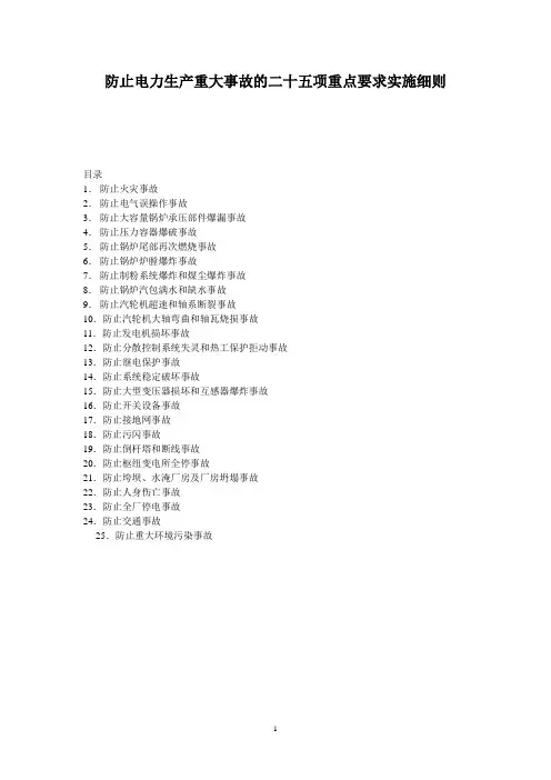 25项反措实施细则(电子版)