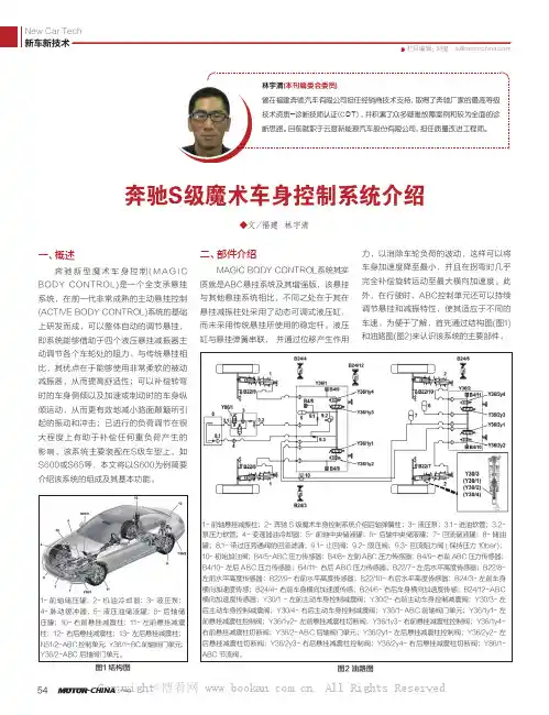 奔驰S级魔术车身控制系统介绍