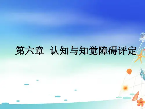 认知与知觉障碍评定