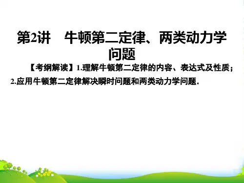 高三物理高考总复习课件：专题3 第2讲牛顿第二定律、两类动力学问题