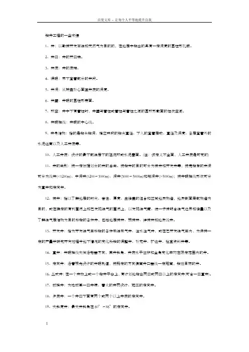 钻井工程的180个术语