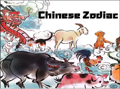 中国传统故事十二生肖英文版PPT课件