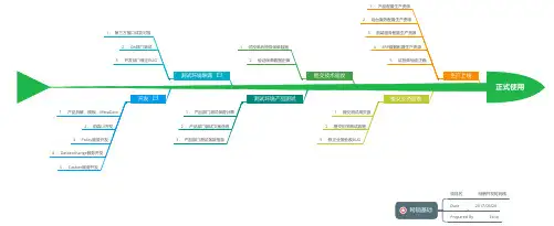 生产正式使用鱼骨思维导图