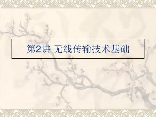第2讲无线传输技术基础精品文档