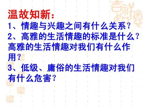 追寻高雅生活.ppt2