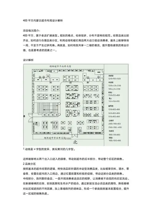 400平方内蒙古超市布局设计解析