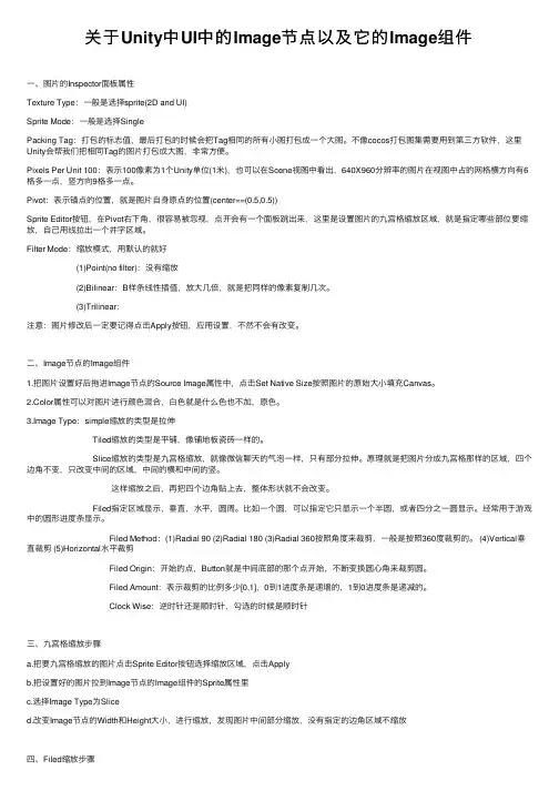 关于Unity中UI中的Image节点以及它的Image组件
