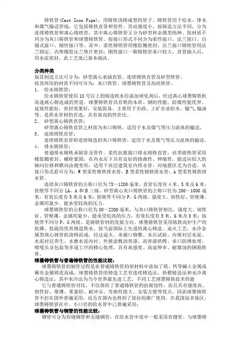 铸铁管