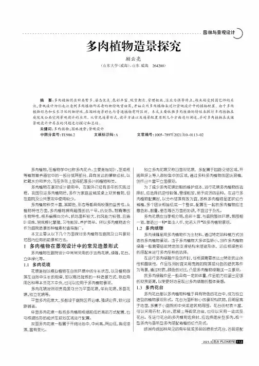 多肉植物造景探究
