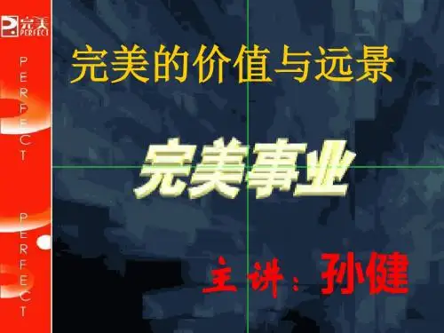 完美的价值与远景