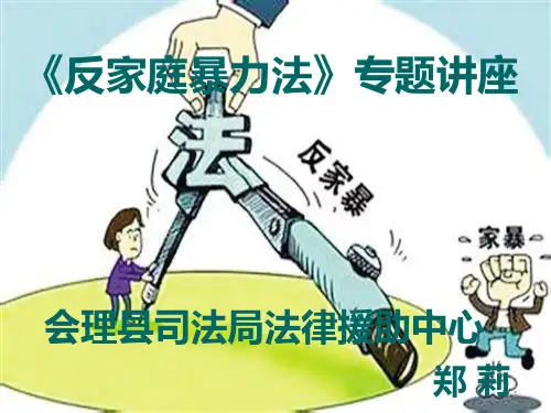 反家庭暴力法精美ppt课件