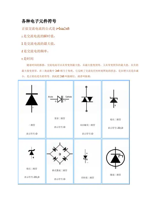 Proteus电子元件符号大全及汉英对照表