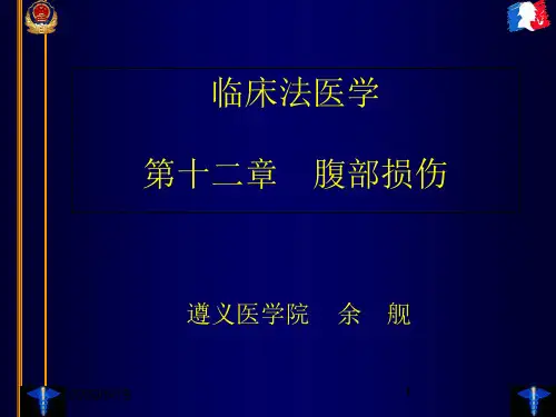 第十二章 临床法医学-腹部毁伤[优质文档]