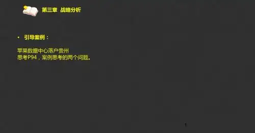 第三章  战略分析 自考企业管理概论(闫笑非)