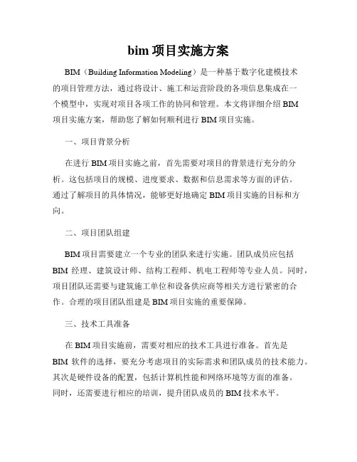 bim项目实施方案