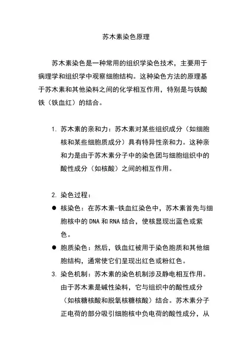 苏木素染色原理