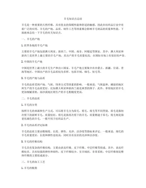 羊毛知识点总结