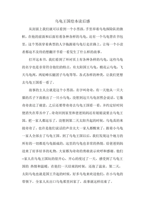 乌龟王国绘本读后感