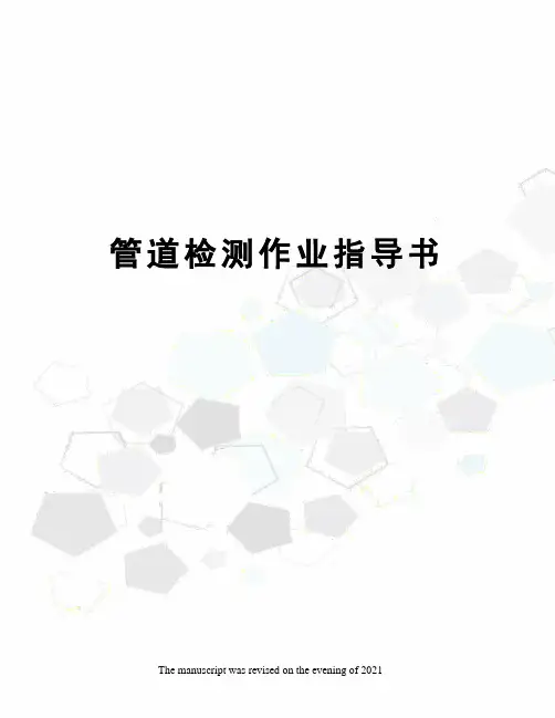 管道检测作业指导书