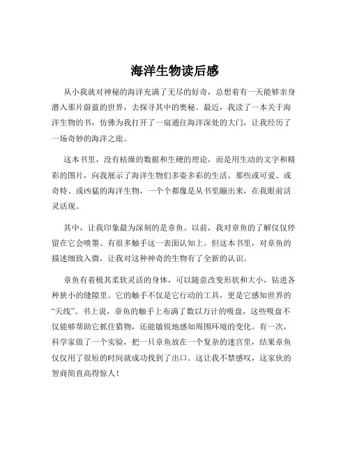 海洋生物读后感