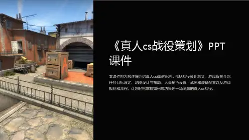 《真人cs战役策划》课件