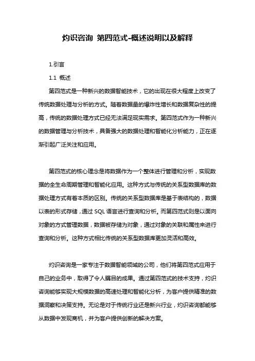 灼识咨询 第四范式-概述说明以及解释