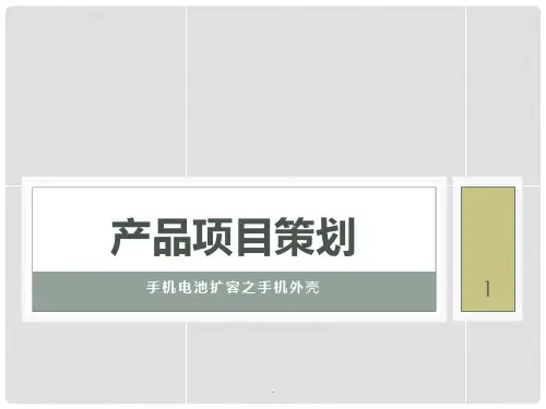 产品策划书PPT课件