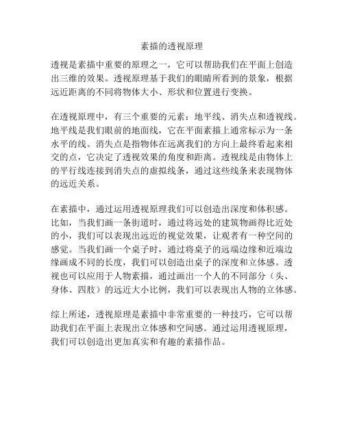 素描的透视原理