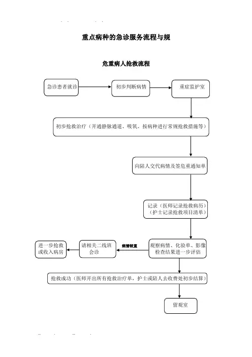 18(2.3.4.2)重点病种急诊服务流程与规范(二甲复审完整版)