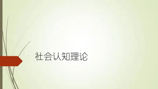 社会认知理论概述
