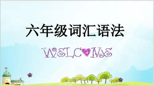 六年级下册英语-小升初英语名词 全国通用 (43张)PPT-完美版