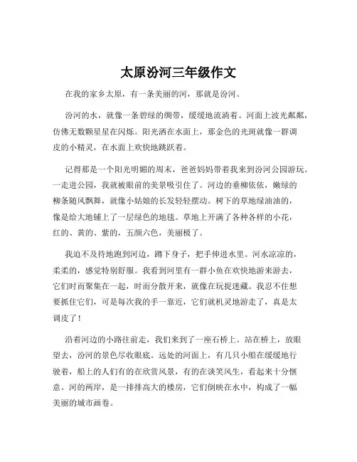 太原汾河三年级作文
