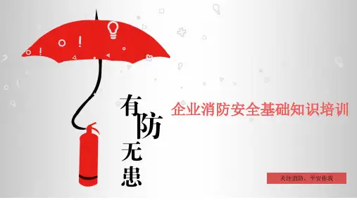 企业消防安全知识培训课件ppt全