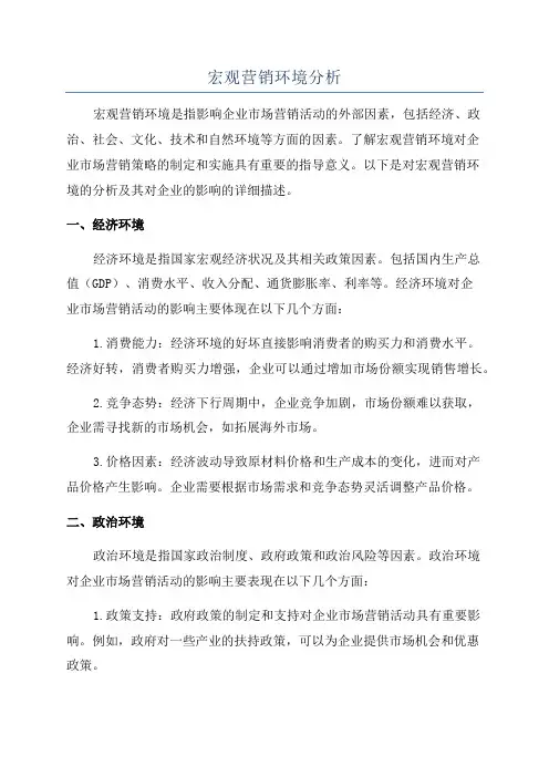 宏观营销环境分析