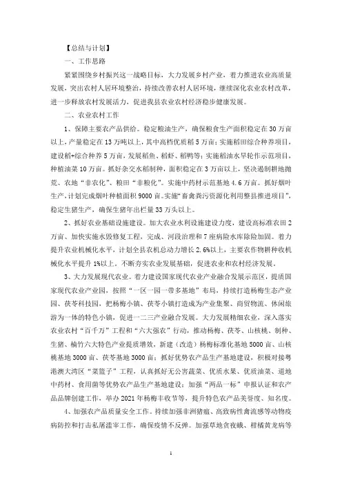 最新2021乡村振兴工作计划三篇精选