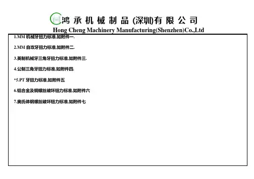 扭力测试标准