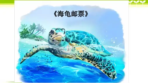 少儿6-7岁海龟邮票—美术课件