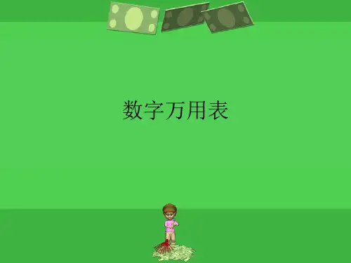数字资料用表.ppt