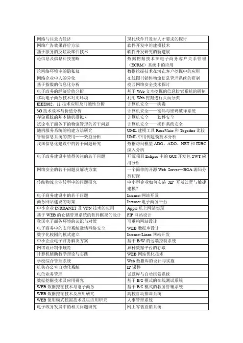 《网络与注意力经济》