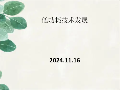 低功耗技术发展