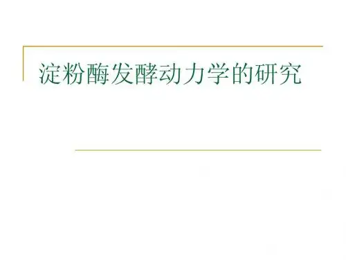 淀粉酶发酵动力学的研究
