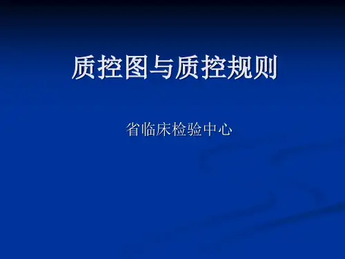 质控图与质控规则解读