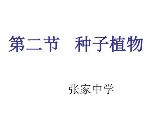 第二节种子植物 第二课时