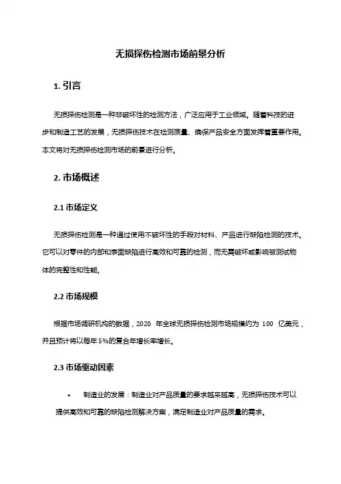 2024年无损探伤检测市场前景分析