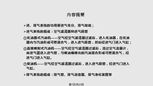 第六章进排气系统及排气净化装置PPT课件