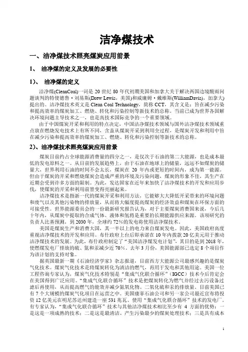 洁净煤技术