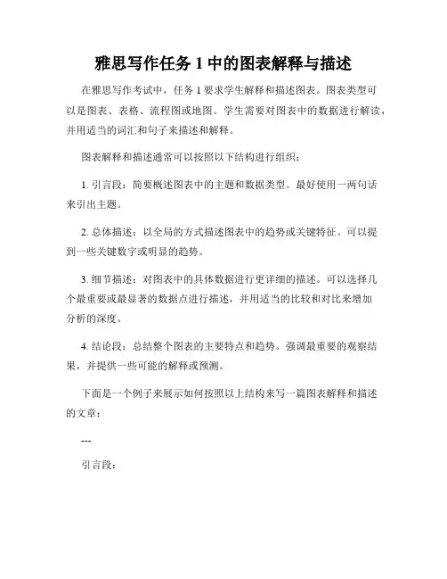 雅思写作任务1中的图表解释与描述