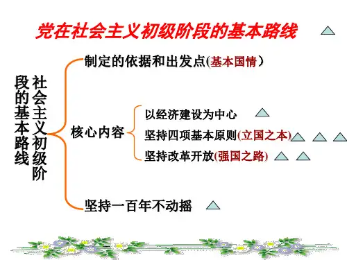 社会主义初级阶段的基本路线