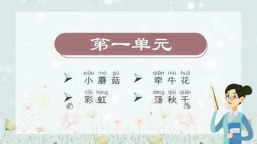 幼儿园儿歌教学识字拼音版第二课培训讲座课件PPT模板